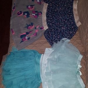 Girl skirts set of 4